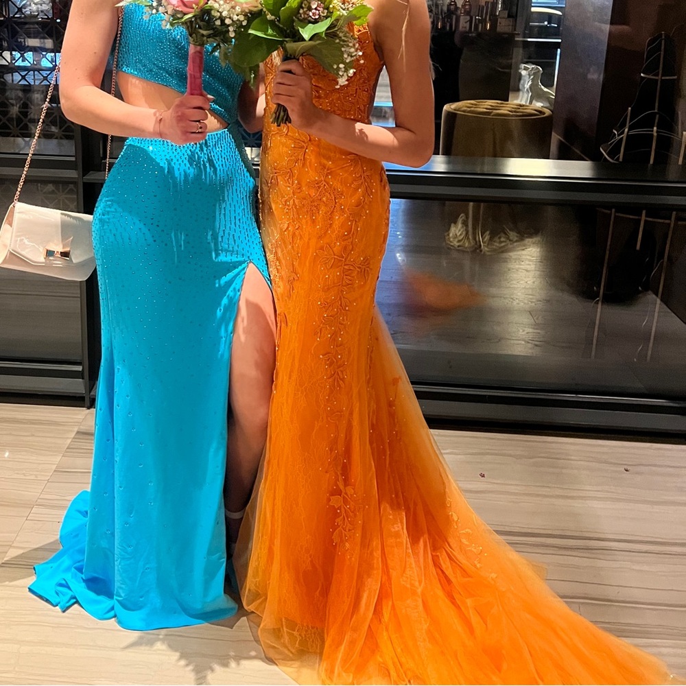 Orange Prom Dress - Picture 6 of 8